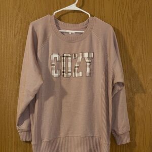 Maurices Mauve Cozy Crew Neck Sweater